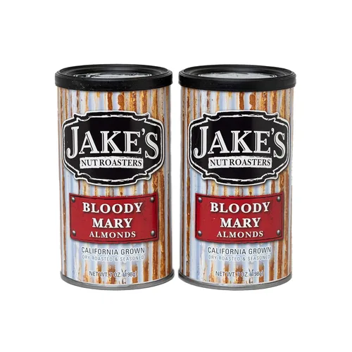 Vista 8 de Jake's Nut Roasters - Almendras con Queso Bleu y Pimienta Agrietada (Paquete de 2) Almendras Enteras Secas Asadas Sazonadas con Sabor - Snack Alto