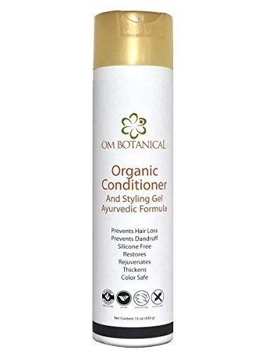 OM Botanical Acondicionador ayurvédico y gel de peinado – Tratamiento capilar totalmente natural, sin sulfatos, sin silicona, acondicionador y gel