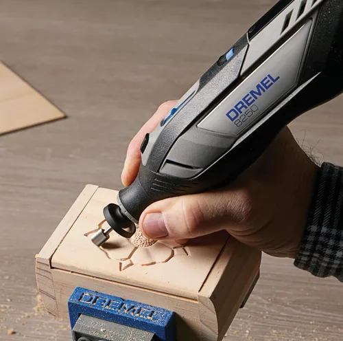 Vista 10 de Dremel 8250-5 Herramienta rotativa inalámbrica de velocidad variable de iones de litio de 12V con motor sin escobillas - 5 accesorios