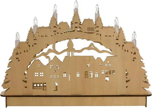 Vista 3 de Kurt Adler J8412 Village - Mesa (13,75 pulgadas)