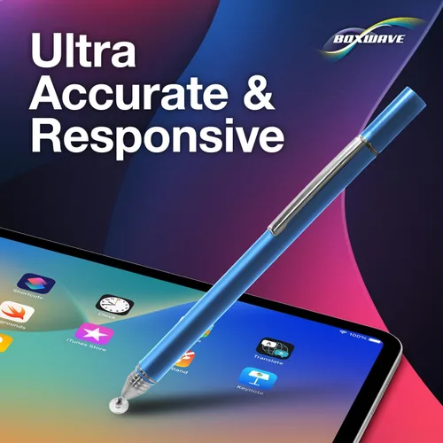 Vista 3 de BoxWave Stylus Pen Compatible with Mercedes-Benz 2021 GLA Display (7 in) - FineTouch Capacitive Stylus, Super Precise Stylus Pen - Lunar Blue