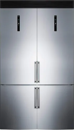 Summit Appliance FFBF181ES2KIT48 - Juego de refrigerador con congelador inferior de 48 pulgadas de ancho; 23.4 pies cúbicos; parrilla incluida;