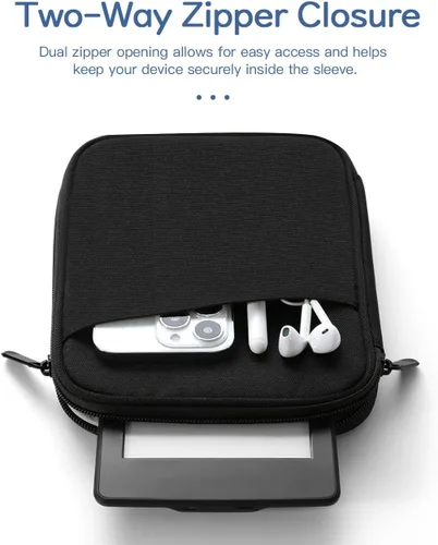 Vista 6 de Funda Protectora de Transporte de 6-7 Pulgadas para Kindle 11ª generación 6" 2024/2022, Kindle 10ª/8ª generación 6" 2019/2016, Kindle Paperwhite