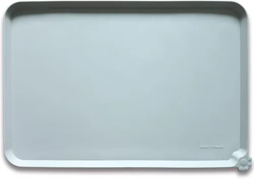 Vista 35 de Hoki Found - Tapete de silicona para comida de mascotas, mantel individual para comedero de perros y gatos, impermeable, color verde oliva oscuro