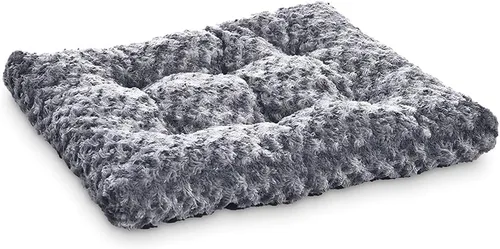 Vista 8 de Amazon Basics Cama y almohadilla para gatos y perros, lavable a máquina, interior, 23 x 18 x 2.5 pulgadas, gris