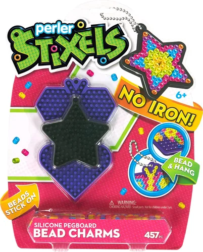 Vista 4 de Perler Beads - Kit de actividades de cuentas de fusibles para manualidades infantiles, 2004 piezas Geométrico