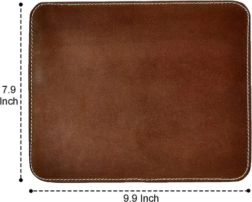 Vista 7 de Alfombrilla de cuero para mouse – Alfombrilla de escritorio antideslizante