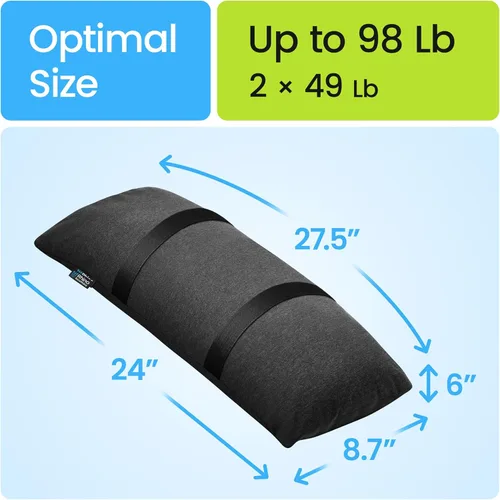 Vista 7 de Rhino BaseMate Paquete de 2 pesos base para paraguas – Bolsas de arena rellenables para exterior para base y soporte de paraguas Pesos resistentes