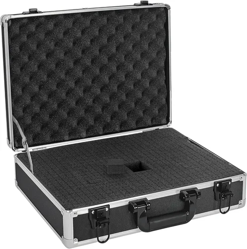 Vista 15 de Funda protectora rígida a prueba de golpes resistente al agua con inserto de espuma personalizado para cámara, etc., 13.5 x 11.6 x 6 pulgadas