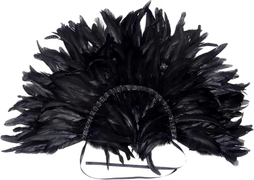 Vista 7 de LVOW - Disfraz gótico de plumas negras para hombre