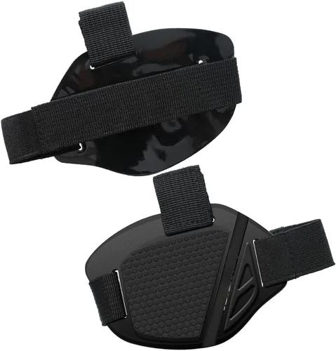 Vista 5 de Protector de zapatos de motocicleta de 2 piezas y almohadilla de palanca de cambios de goma, color negro