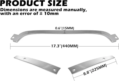 Vista 6 de Kit de molduras de parabrisas dividido para Harley Road Glide 15-24, aluminio dividido lateral de parabrisas lateral para Harley Touring Road Glide