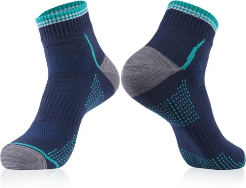 Vista 15 de RANDY SUN Waterproof Socks, Unisex Cycling/Hunting/Fishing/Running Ankle Socks 1&2 Pair 1 par de calcetines negros y grises.