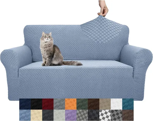 Vista 32 de YEMYHOM Funda para sofá con diseño jacquard de alta elasticidad, funda para silla de sala de estar, a prueba de mascotas, perros y gatos