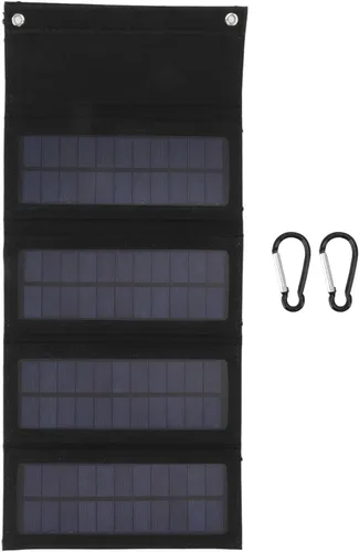 Vista 6 de Kit de panel solar, panel solar portátil, eficiencia de salida de 40 W, alta eficiencia de conversión, panel solar plegable, paneles solares