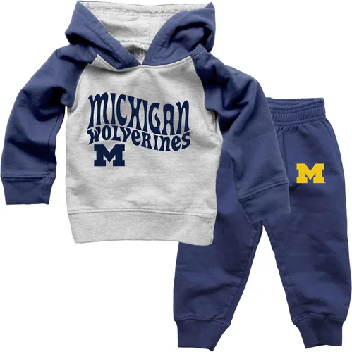 Vista 12 de Wes and Willy Conjunto de pantalón y sudadera con capucha universitaria para bebés y niños pequeños