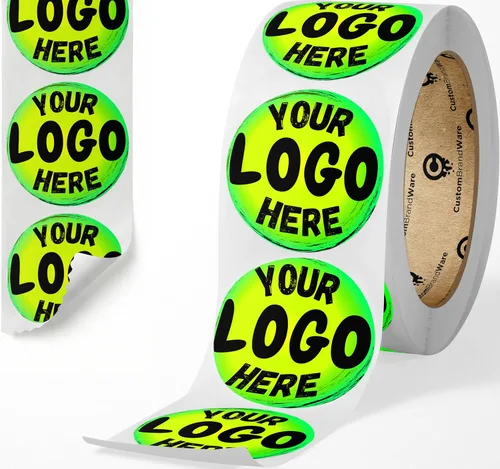 Construye tus propias calcomanías, cualquier diseño + logotipo, personaliza tu negocio, más de 50 rollos, múltiples formas, tamaños, fondos, texto,
