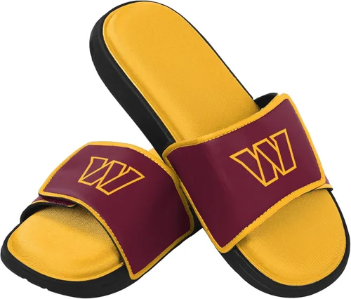 Vista 6 de FOCO mens NFL Team Logo Sport Shower Foam Slide Flip Flop Sandals