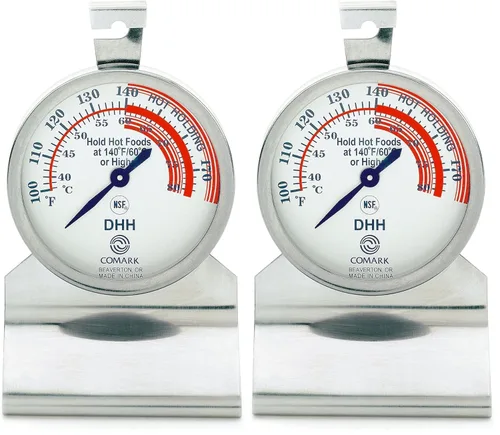 Vista 5 de Comark DHH - Termómetro de alimentos con cuerpo de acero inoxidable, estilo de esfera, 1 unidad (paquete de 1)