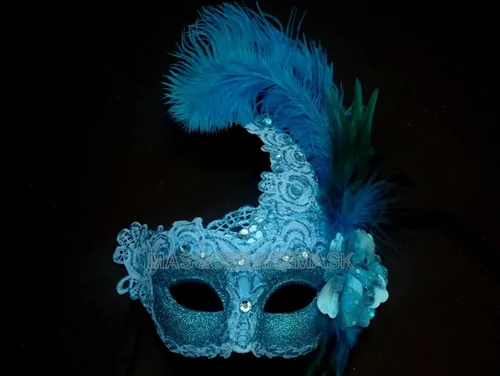 MASQSTUDIO Brocado de encaje de mascarada máscara de Navidad Nochevieja Mardi Gras Party