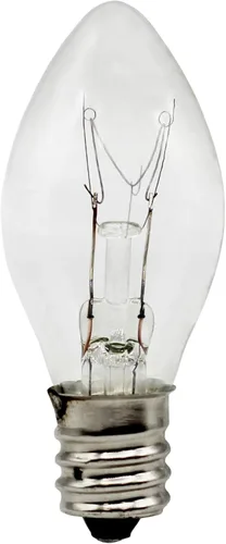 Vista 3 de Creative Hobbies Bombillas incandescentes de repuesto para calentadores de cera, lámparas de sal, luces nocturnas – 15 vatios, transparente