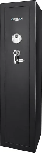 Vista 3 de Barska - Caja fuerte de acceso rápido y biométrica para rifle, Negro