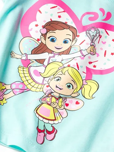 Vista 2 de Butterbean Café Baby Girls (1-4 Years) Toddler Short Sleeve T-Shirt Bundle 3 Pack Tees