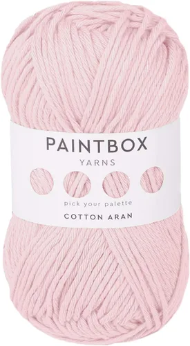 Vista 62 de Paintbox Yarns 100% algodón Aran, 50 g (1.76 oz), 85 m (93 yardas) - Lana blanca en cartón para crochet, tejer - Suave, ligera para suéter, ropa