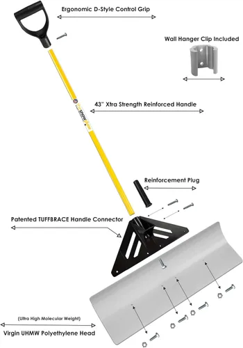 Vista 7 de The Snowplow The Original Snow Pusher (30 Inches)