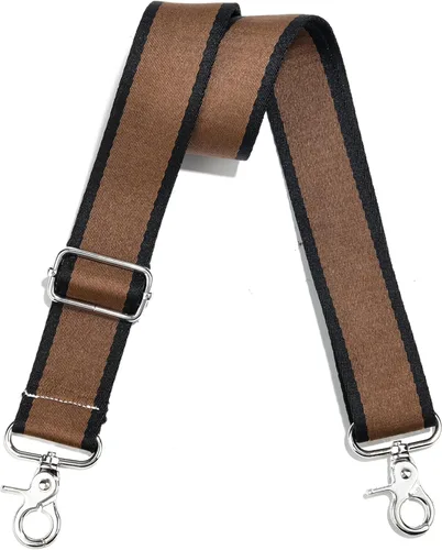 Vista 109 de Correa de Bolso Ancha Correa de Hombro Ajustable Correa de Repuesto Cruzada Correa de Bolso de Hardware Plateado