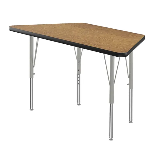 Vista 35 de Correll - Mesa rectangular de actividades para el aula de 24 x 36 pulgadas, altura ajustable (19-29 pulgadas), granito negro, parte superior