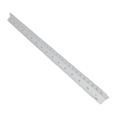 Vista 10 de Concave Scale Ruler, Aluminum Construction (Gold)