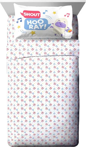 Vista 3 de Jay Franco Moonbug Little Baby Bum Sing with Me - Juego de ropa de cama infantil de 4 piezas, juego de ropa de cama de microfibra súper suave