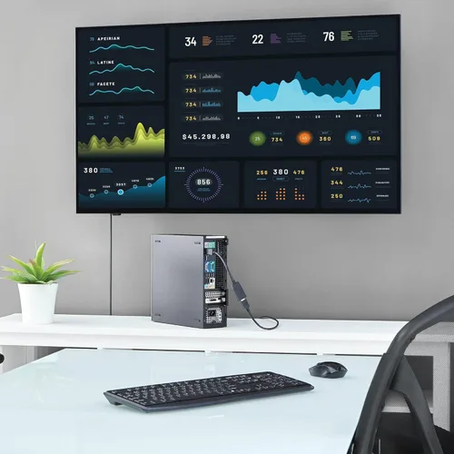 Vista 6 de Conversor de video con DisplayPort a HDMI 4K con audio, de la marca StarTech Estándar Negro