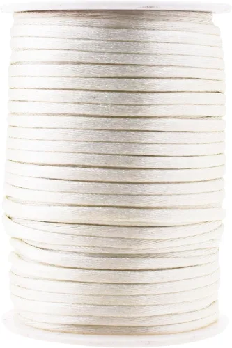 Vista 112 de Mandala Crafts Cordón de nailon satinado de 1/64 pulgadas (0.024 in), 100 yardas para pulseras, collares, joyas y adornos de macramé