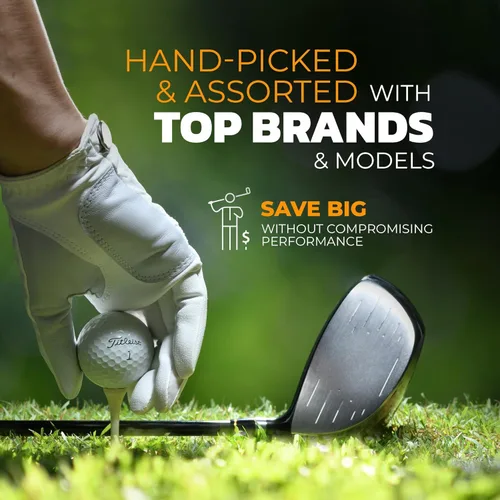 Vista 3 de ZUSSET 100% Recycled Golf Balls - Handpicked & Assorted HIT Away Used Golf Ball Bag - Ready to Play - Ideal for Driving Range Practice & Course