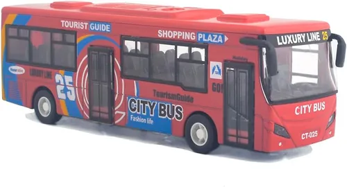 Vista 9 de Ailejia City Bus Toy Die Cast Pull Back Buses Vehículos Mini Coche Diecast Modelo Auto Juguetes Luces y Música (Verde)