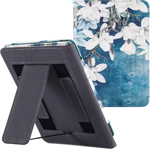 BOZHUORUI Funda con soporte para Kindle Paperwhite de 6.8" (11ª generación - 2021) y Kindle Paperwhite Signature Edition - Funda de piel sintética