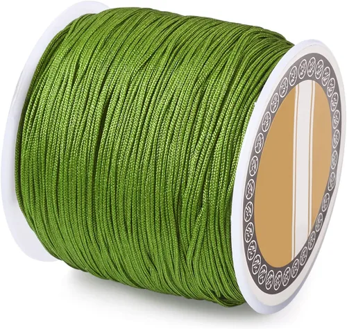 Vista 44 de Cheris - Cuerda de nailon para abalorios de nailon de 0.031 in, color azul, hilo de macramé, para hacer joyas, suministros de envoltura Kumihimo