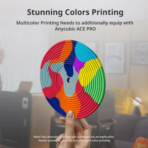 Vista 3 de Impresora 3D Anycubic Kobra S1 Solo, Soporta Impresión Multicolor ACE Pro, Máx. 600mm/s Alta Velocidad y Alta Precisión, App Anycubic, Impresión