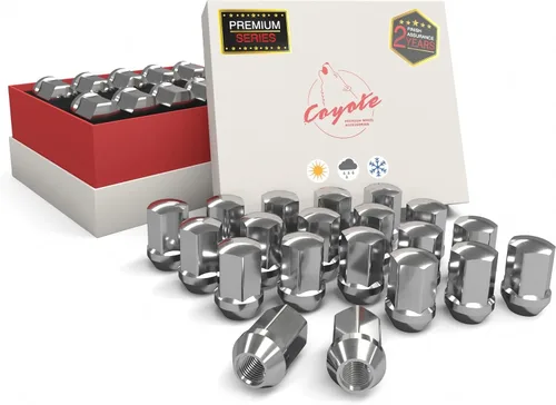 Vista 8 de Wheel Accessories Parts 20 piezas de tuercas de llanta M14x1.5, rosca de 14x1.5, tuerca de seguridad tipo bellota, 1.4" de largo, negras