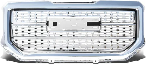 Vista 7 de DNA Motoring GRLDDENL-GMCSIE16-BK Rejilla de parachoques delantero ABS negro compatible con Sierra 1500 16-18