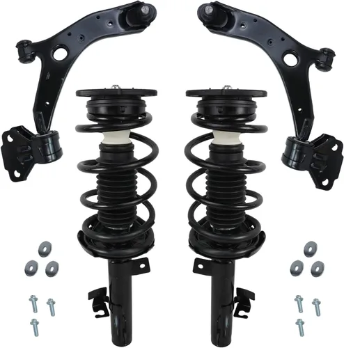 Vista 71 de Detroit Axle - 4 brazos de control traseros para Ford C-Max Focus Mazda 3 5 Volvo C30 C70 S40 V50, 4 brazos de control superior e inferior