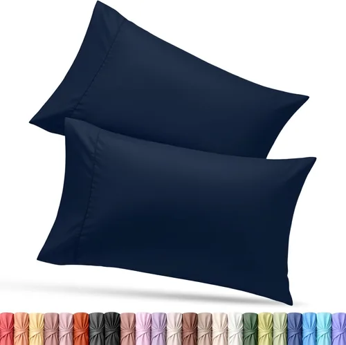 Vista 23 de Utopia Bedding - Juego de 4 fundas de almohada tamaño estándar, con cierre de sobre, tela de microfibra cepillada suave, resistentes al encogimiento