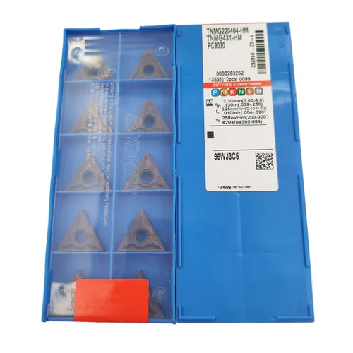 Vista 8 de GBJ TNMG431 TNMG220404-HM ZM9030 10 piezas de insertos de carburo para procesamiento de tornos de piezas de hierro inoxidable para herramientas