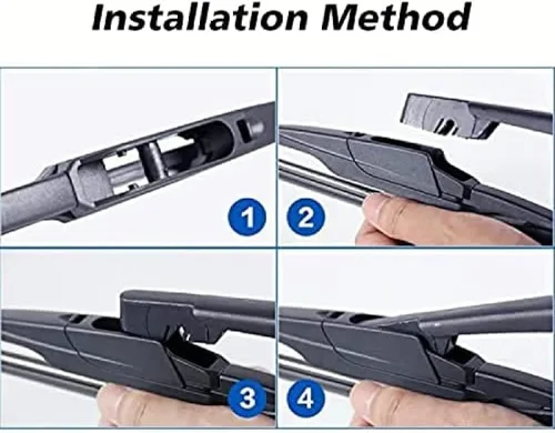 Vista 7 de Rear Windshield Wiper Arm Blade Set,Fit for Opel Zafira B MK2 2005-2015 14" Rear Windshield Wiper Blade and Arm Replacement