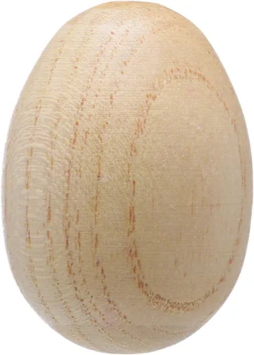 Vista 2 de Instrumento de percusión musical para coctelera de huevos de madera natural, 2 piezas