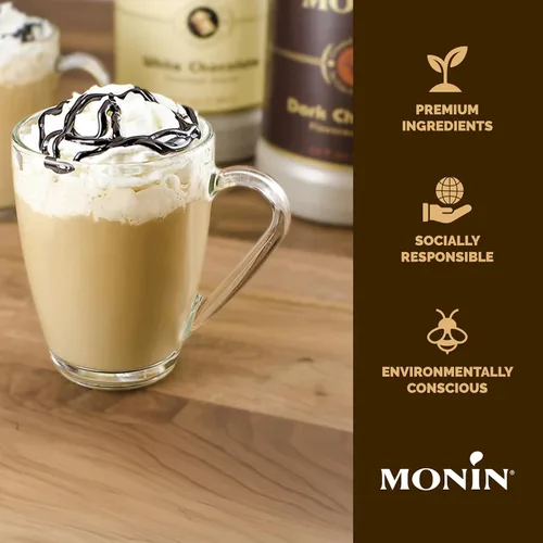 Vista 4 de Salsa de Chocolate oscuro Monin Gourmet