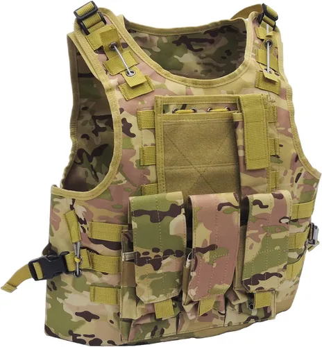 Vista 2 de FixtureDisplays® Chaleco ajustable de Airsoft Paintball Chaleco Chaleco 20-24" H, Hasta 50" Circunferencia de la Cintura 16939NEW-NPF