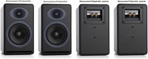 Vista 4 de Audioengine P4 (Pr.) Bocinas pasivas de estantería de 2 vías Madera natural Bambú